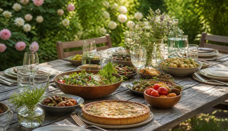 Recettes à volonté pour un repas gourmand au jardin