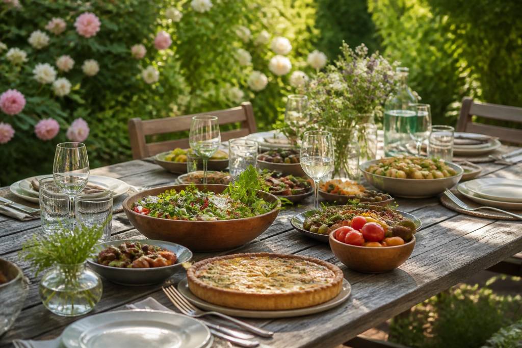 Recettes à volonté pour un repas gourmand au jardin